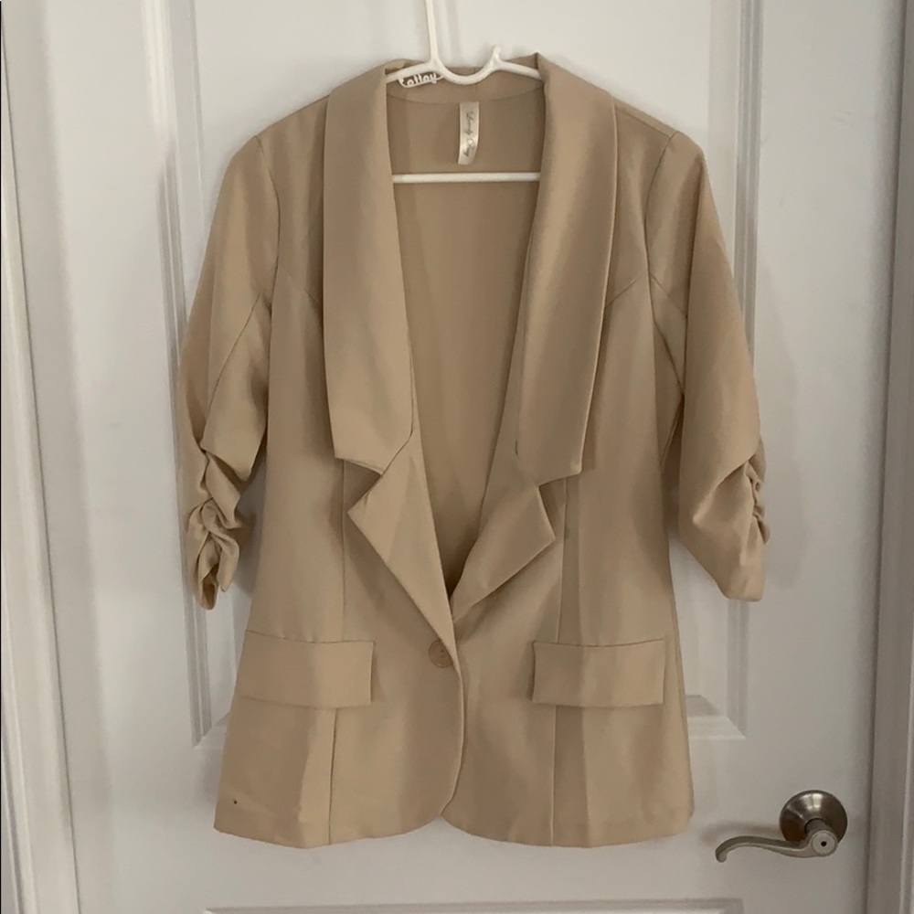 Lovely Day Beige Blazer